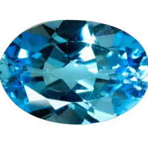 London Blue Topaz gemstone, 6.0mm round cut